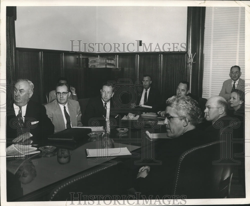 1955, Politician Albert Boutwell Attends Meeting, Alabama - abna41318 - Historic Images