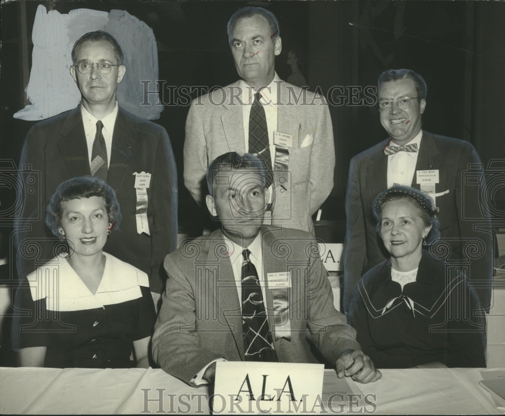 1954 Press Photo Alabama delegation at education conference in Houston, Texas-Historic Images