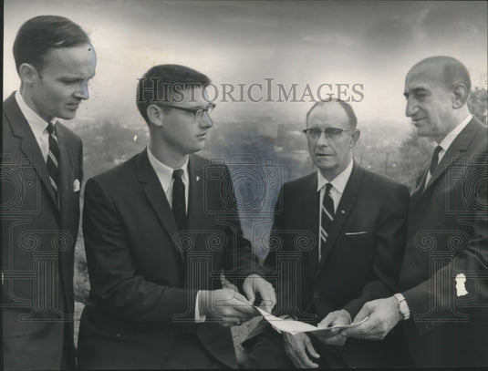 1966, Mayor Boutwell, others, plan National Cleaner Air Week, Alabama - Historic Images