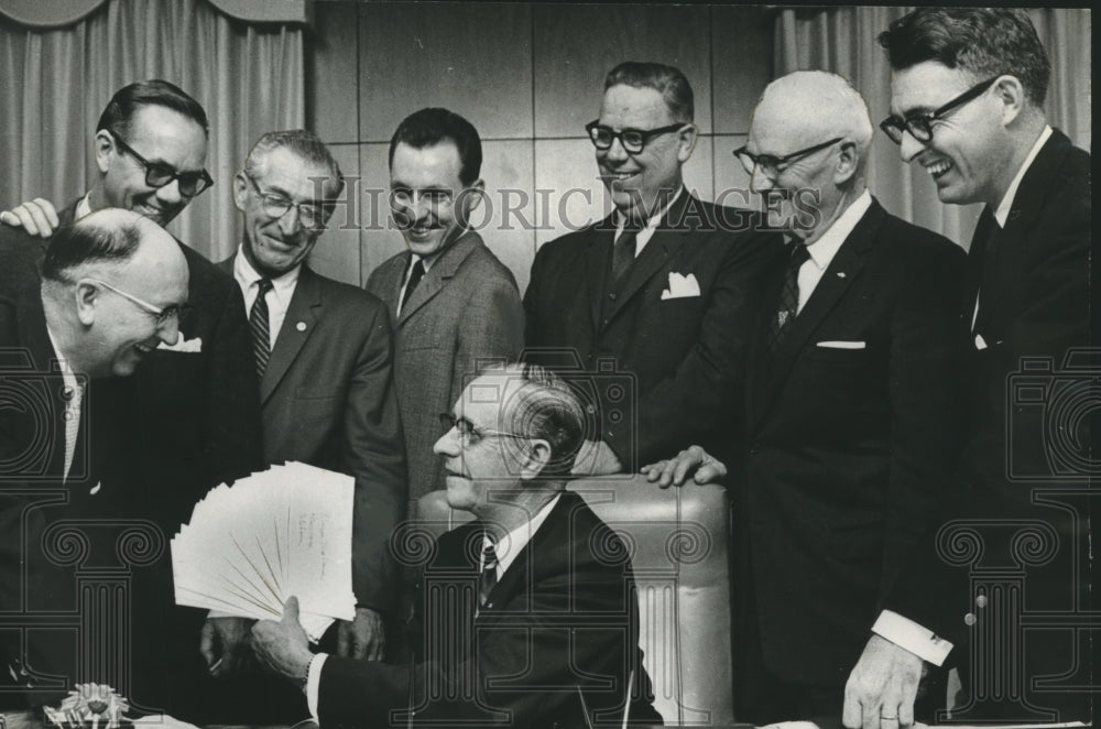 1966, Mayor Albert Boutwell, with other mayors, &quot;Y&#39;all Come&quot;, Alabama - Historic Images