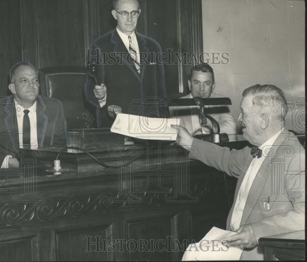 1959 Press Photo Albert Boutwell declares Alabama Senate in session, Birmingham - Historic Images