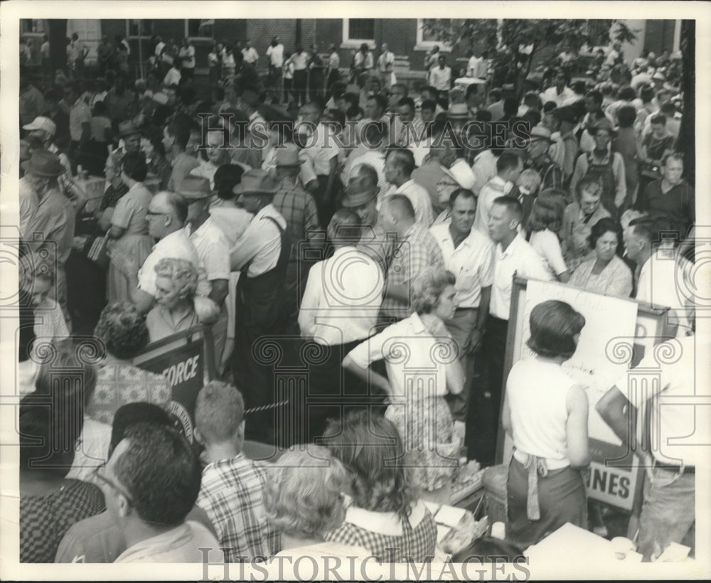 1966, Large crowd at political rally at Scottsboro - abna41373 - Historic Images