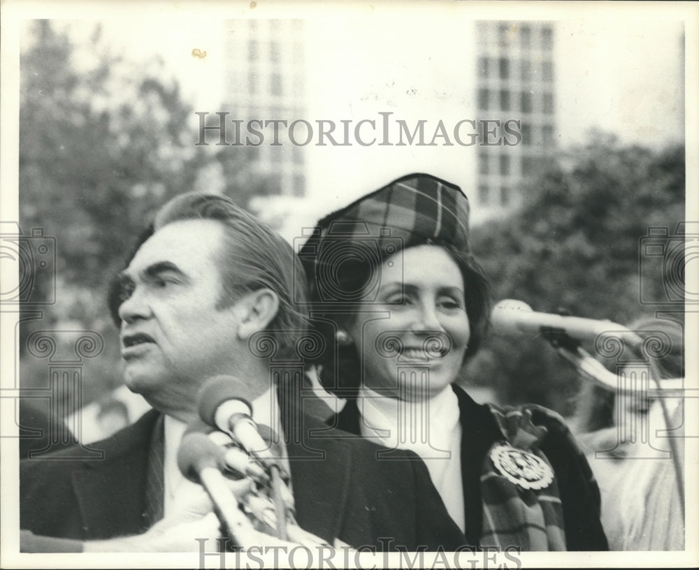 1975 George C. Wallace with his wife - Historic Images