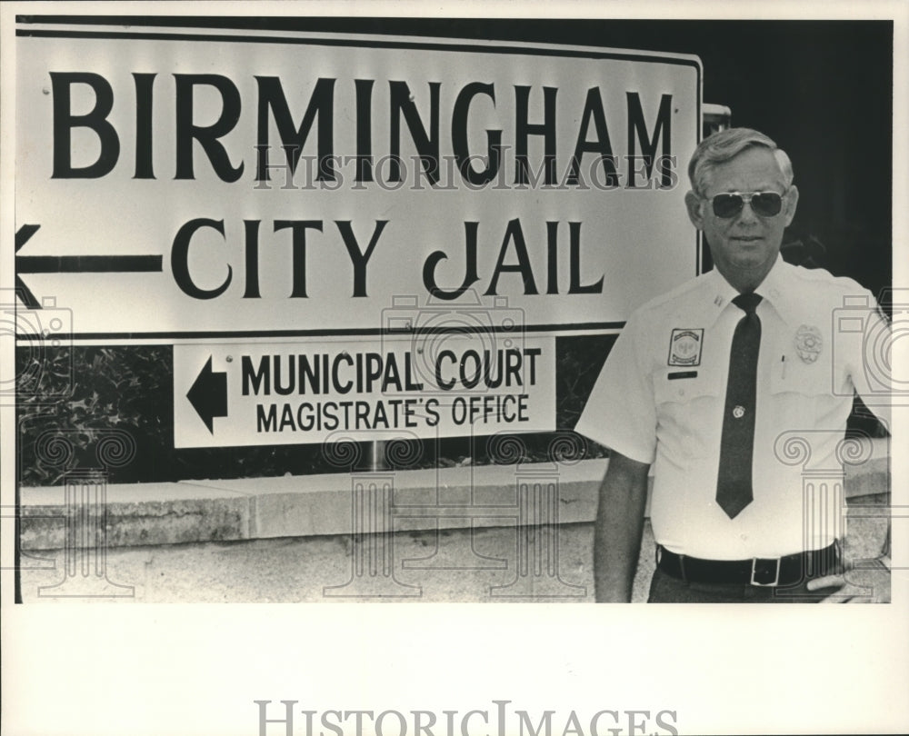 1990 Assistant Birmingham City Jail Administrator Captain R.A. Stone - Historic Images