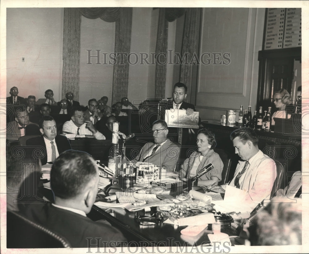 1959 Press Photo Attorney Robert Straub speaking to House Ways and Means Group - Historic Images