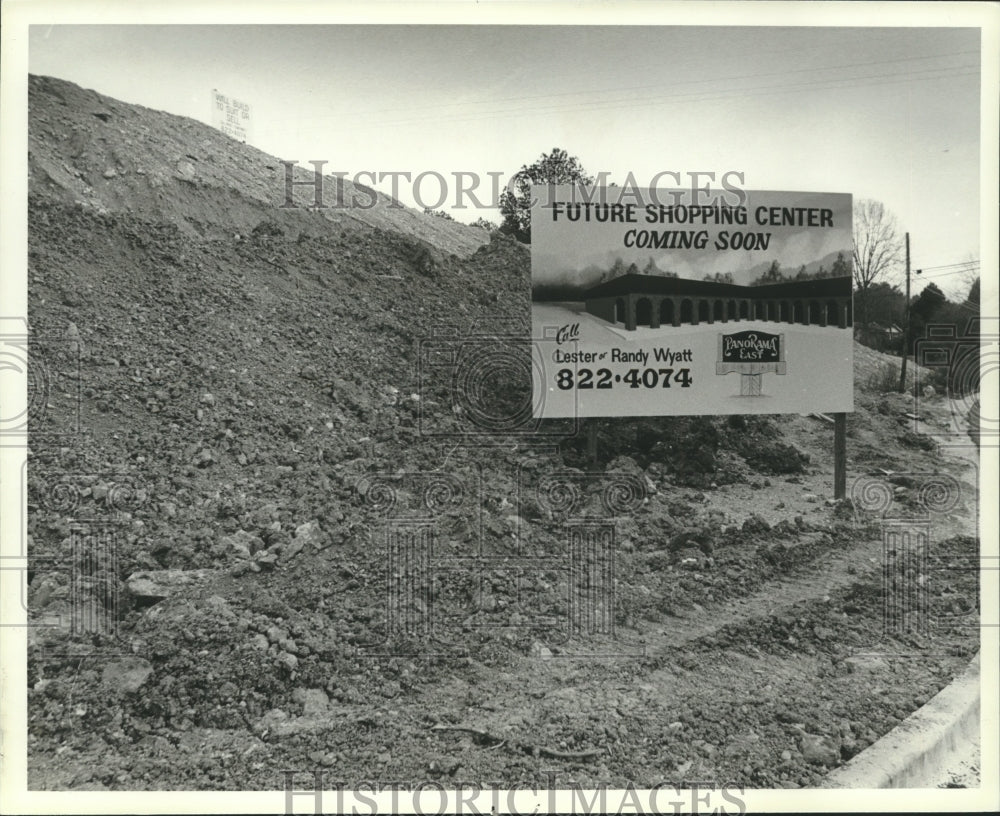 1981, Site of New Panorama Shopping Center, Pinson Valley, Alabama - Historic Images