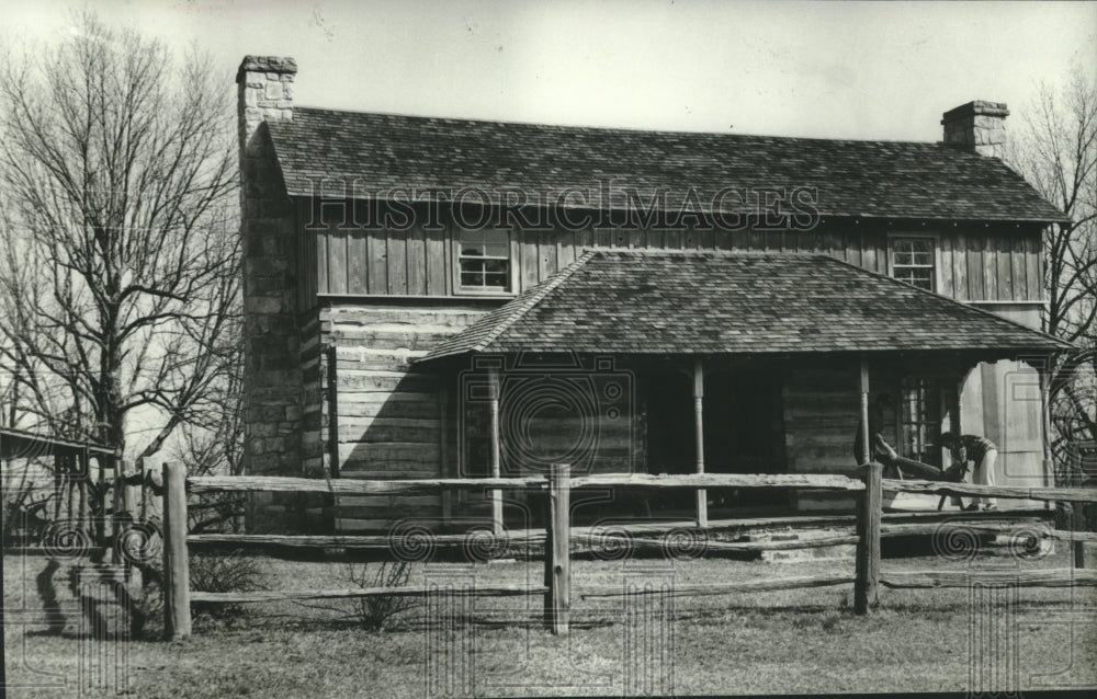 1980 Old house in Pioneer Village, former post office in Alabama - Historic Images