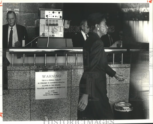 1991, Marjorie Peters at Federal Court - abna41532 - Historic Images