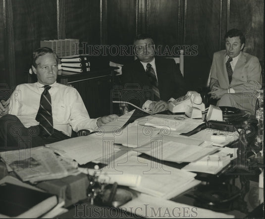 1973 Press Photo House Speaker Sage Lyons and ethics committee members, Alabama-Historic Images