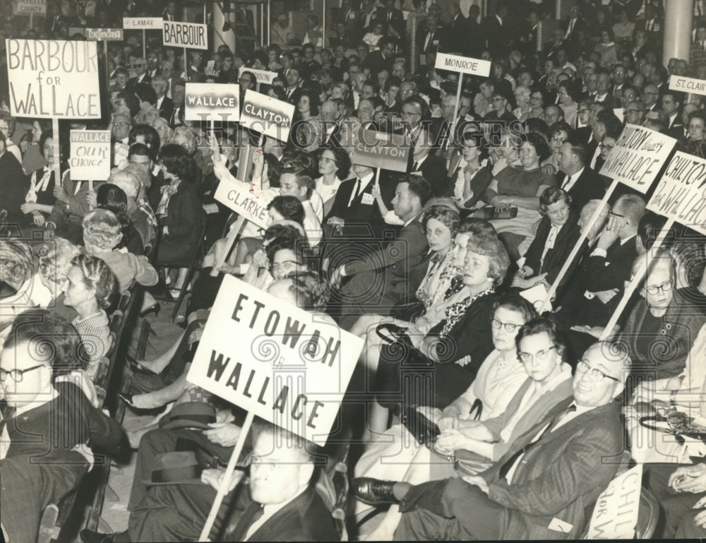 1966, Supporters of Alabama Gubernatorial Candidate at Rally - Historic Images