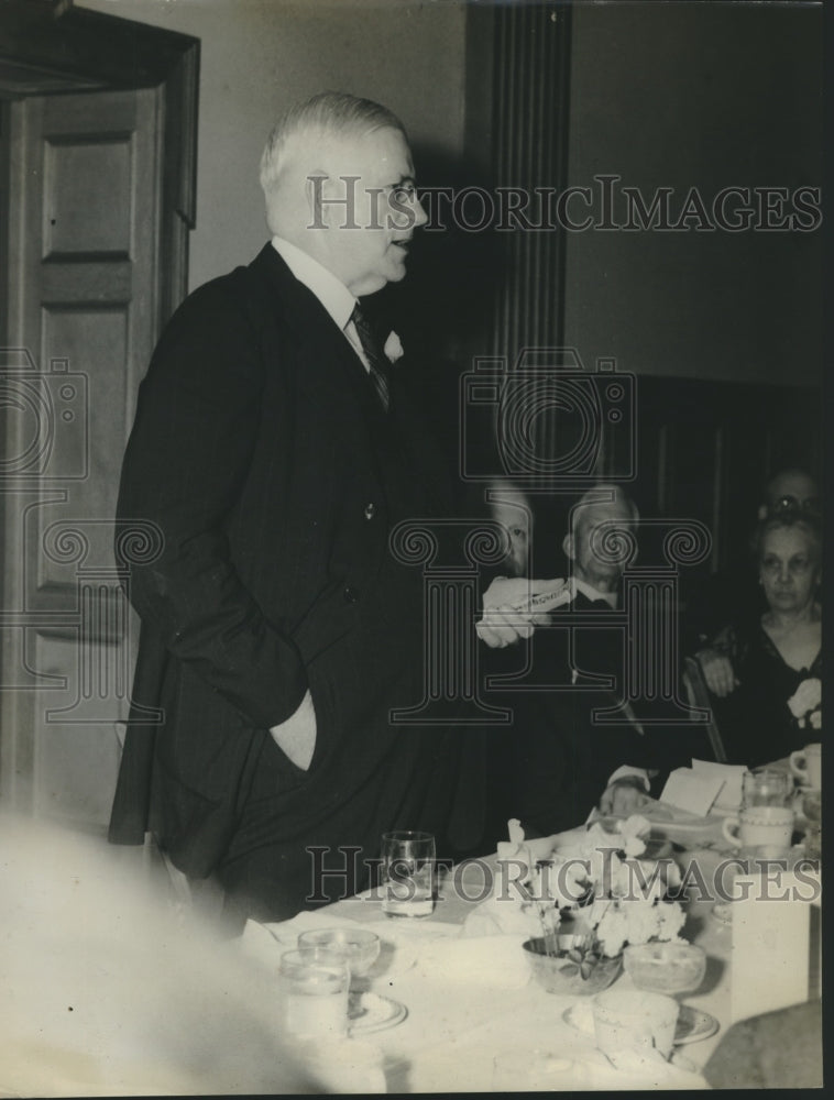 1939, Dr. George Denny speaks to audience - abna41618 - Historic Images