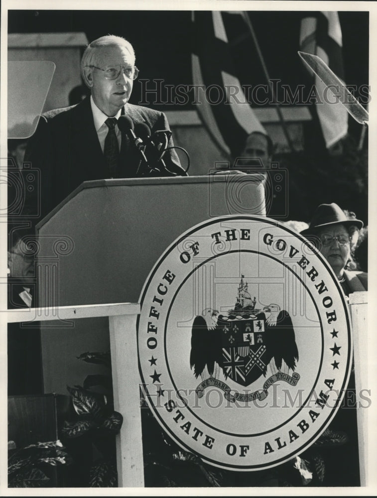 1991 Governor Guy Hunt of Alabama Gives Inaugural Speech - Historic Images