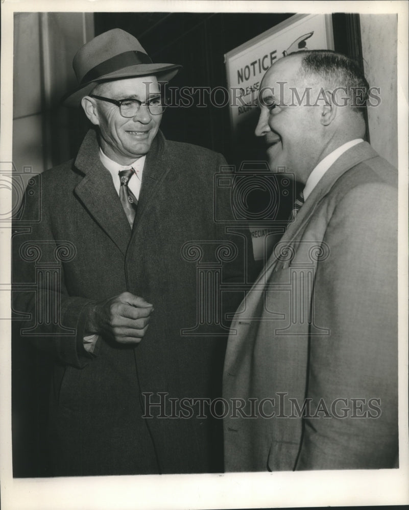 1955 Press Photo Howard Pennington, Former President of RBA, Talking - abna41688 - Historic Images