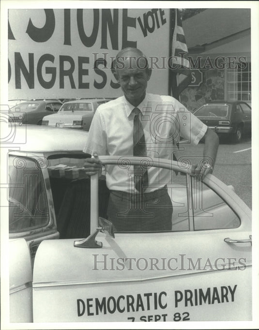 1982, Mercer Stone running in congressional district race, Alabama - Historic Images