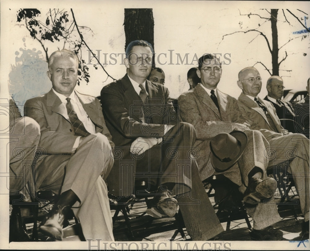 1950, Politicians at Barbecue Meeting at Blackbelt Farm Experiment - Historic Images