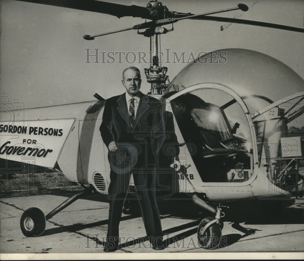 1950, Politician Gordon Persons and Helicopter - abna41922 - Historic Images