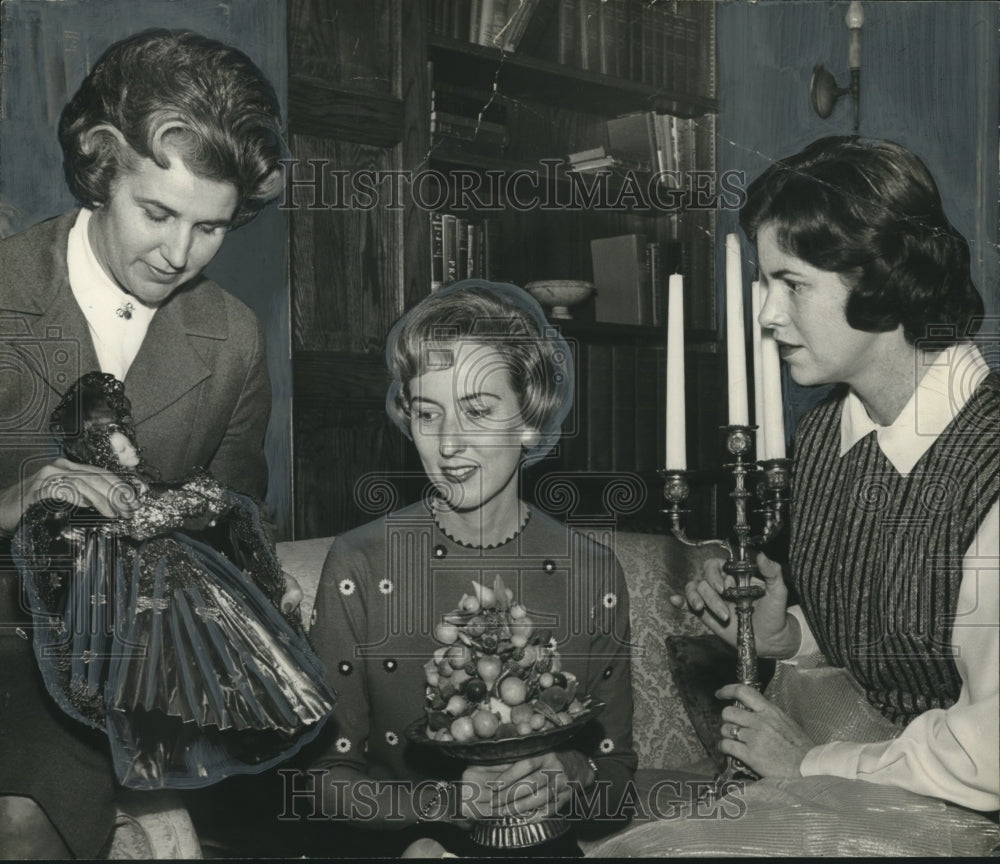 1963, Women Decorate for Open House - abna41933 - Historic Images