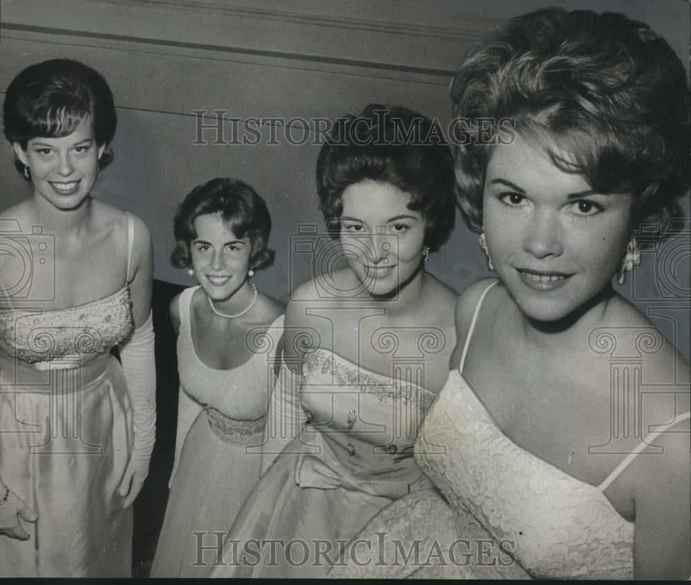 1963 Press Photo Four Miss Alabama Contestants, Daughters of College Professors-Historic Images