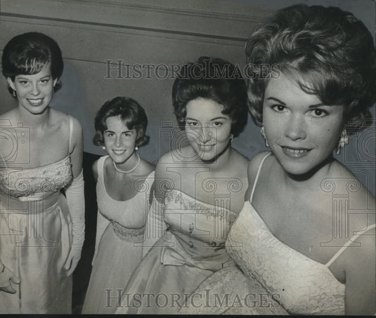 1963 Press Photo Four Miss Alabama Contestants, Daughters of College Professors-Historic Images