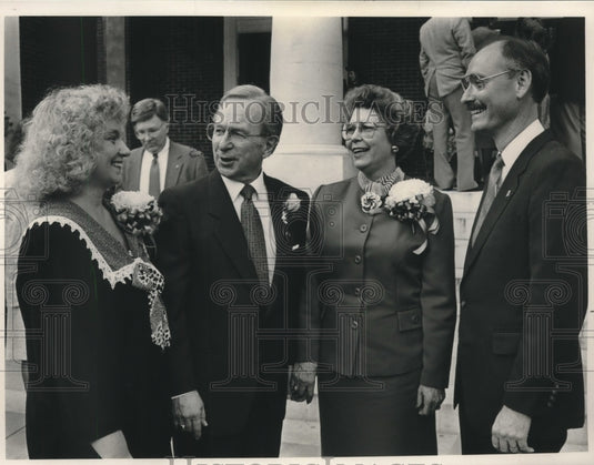 1989 John and Lauris Stewart with Others at Montevallo University - Historic Images