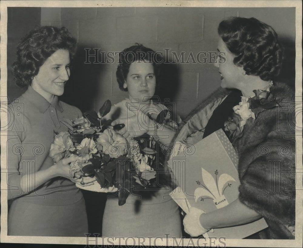 1960 Press Photo Mrs. Joe James, Mrs. Elwood Rutledge and Mrs. John Patterson - Historic Images