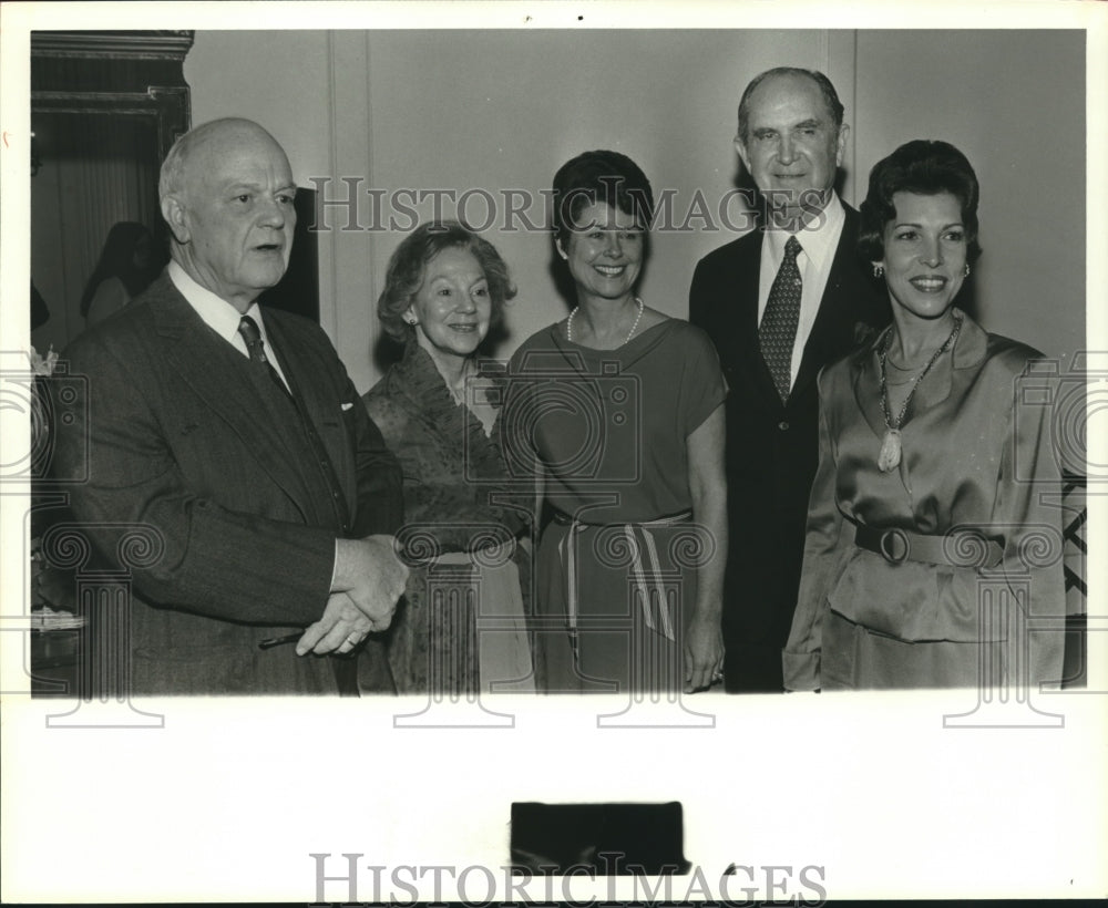 1980 Mr. and Mrs. Barney Monaghan with Others at Party for Success - Historic Images