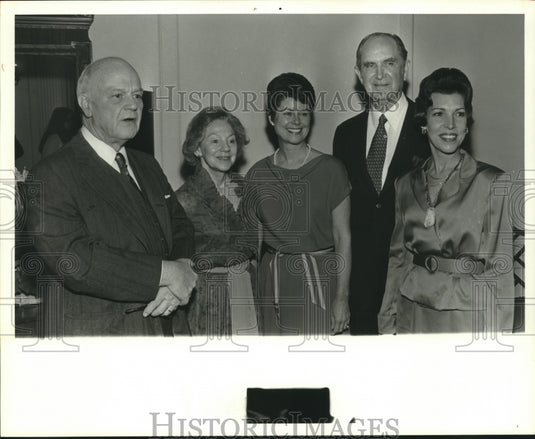 1980 Mr. and Mrs. Barney Monaghan with Others at Party for Success - Historic Images