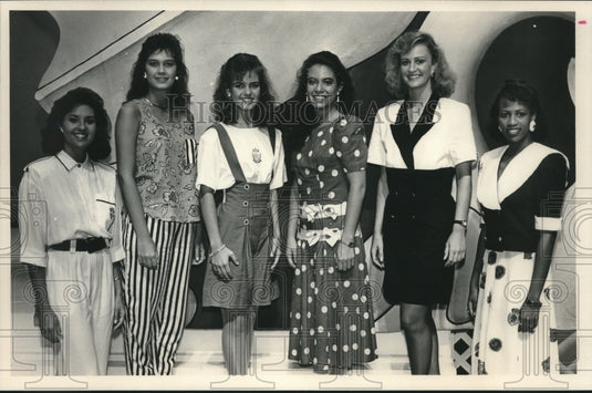 1991, Contestants in the "Miss Alabama" pageant - abna42167 - Historic Images