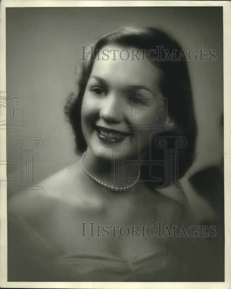 1958 Press Photo Charlotte Runyan of Gadsden, Alabama, Miss Alabama Contest - Historic Images