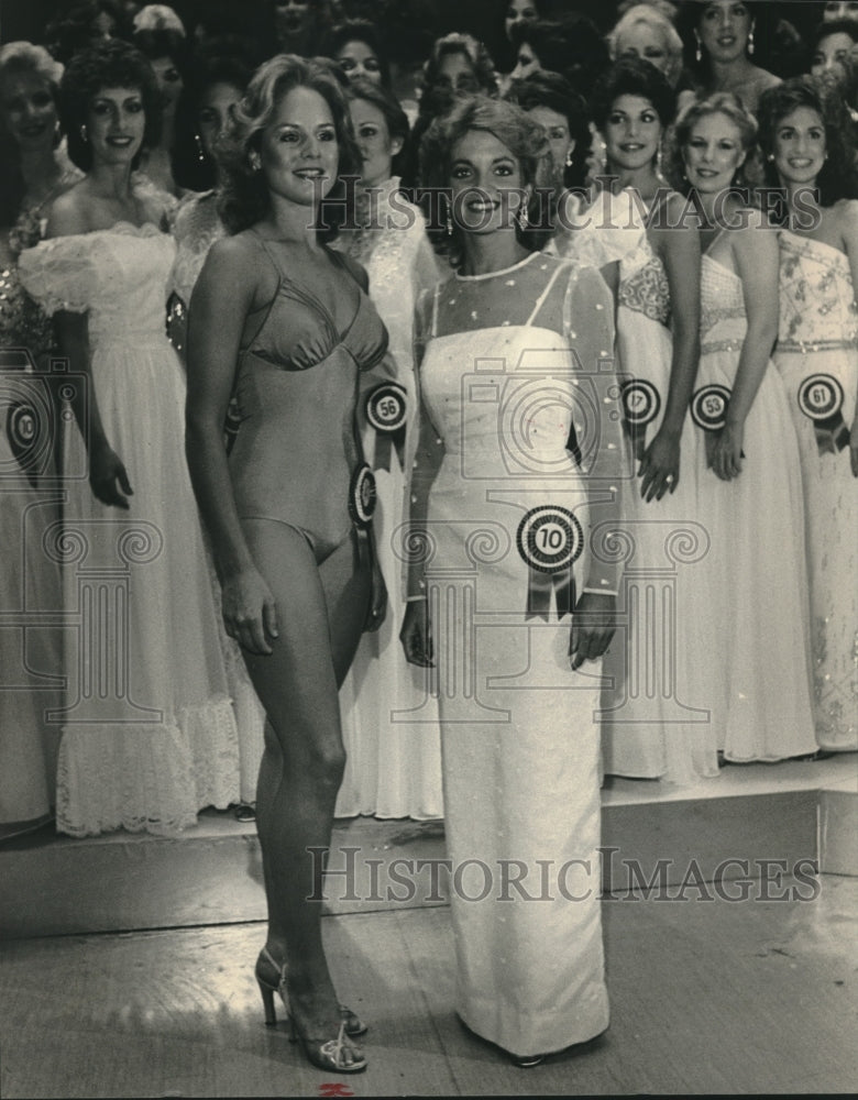 1983 Press Photo Miss Alabama - Paula Ritchie and Freda McNair - abna42398 - Historic Images