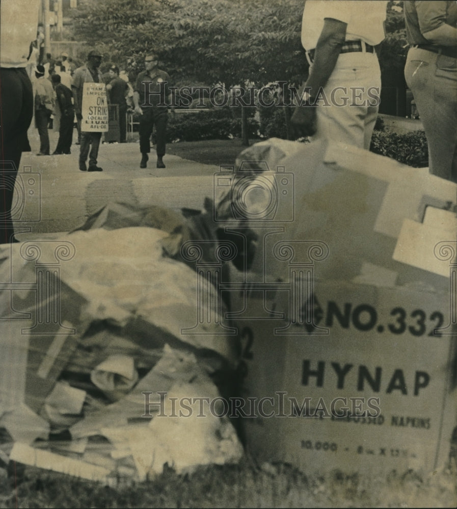 1975, Birmingham, Alabama Garbage Strike - Trash Starts to Pile Up. - Historic Images