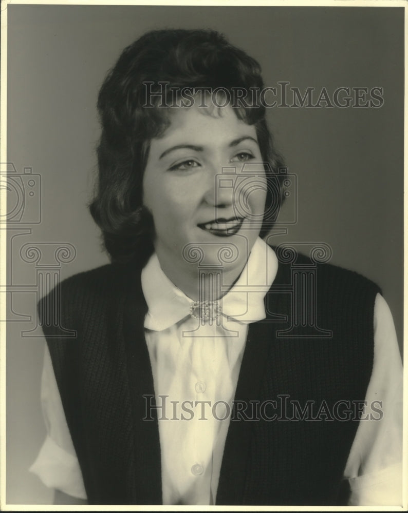 1961 Press Photo Katie Don Thompson of Clanton, Alabama, Junior Miss Alabama - Historic Images