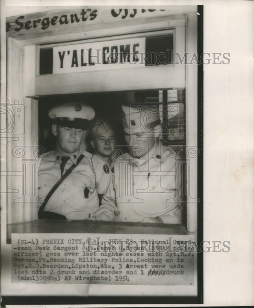 1954 Phenix City, Alabama National Guardsmen, Police Officers - Historic Images