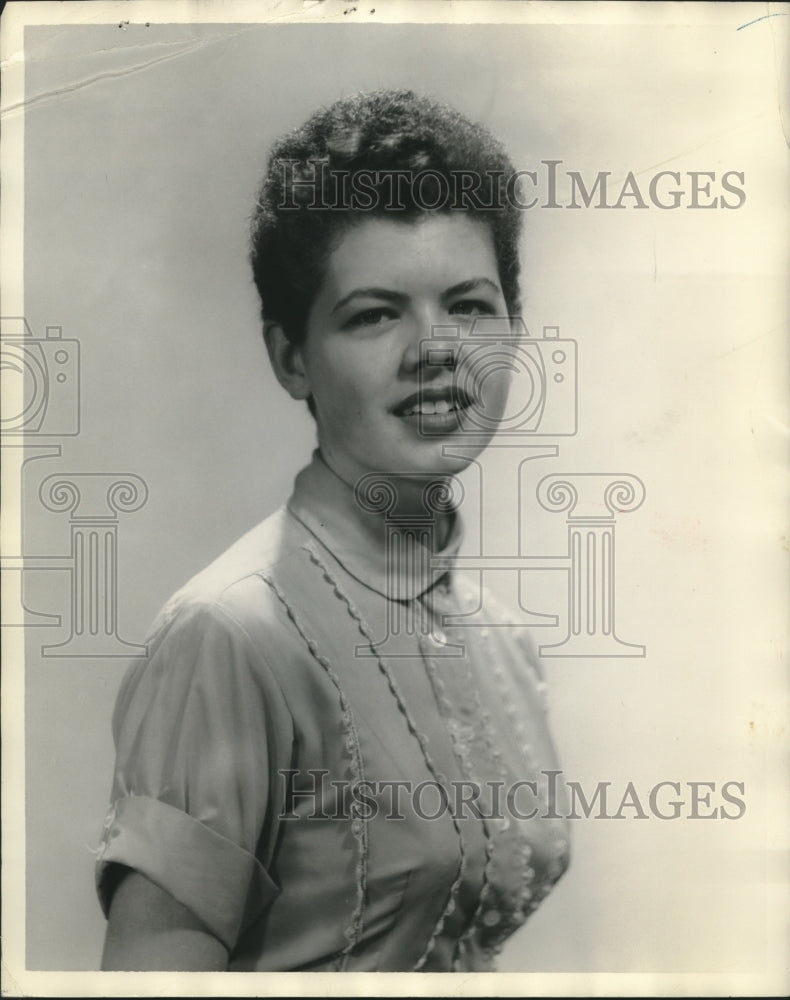 1957 Press Photo Larry Ann Clapton, Miss Alabama Contest - abna42677 - Historic Images
