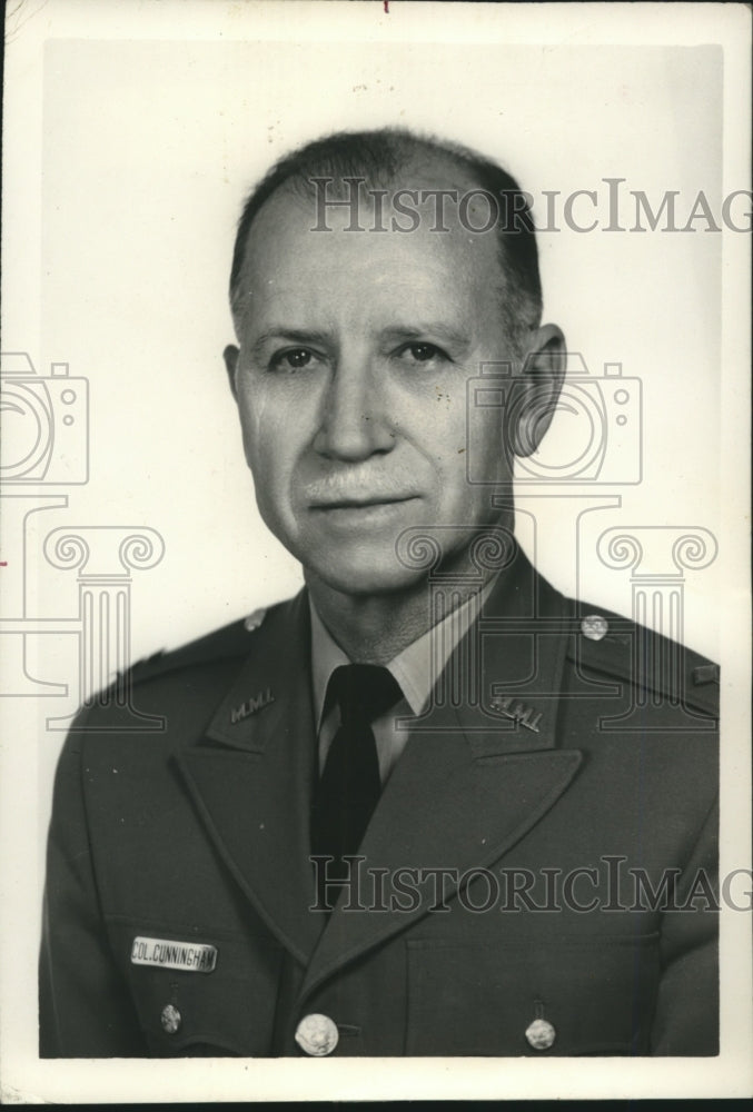 1974 Press Photo Marion Institute Executive Colonel Joseph Cunningham - Historic Images