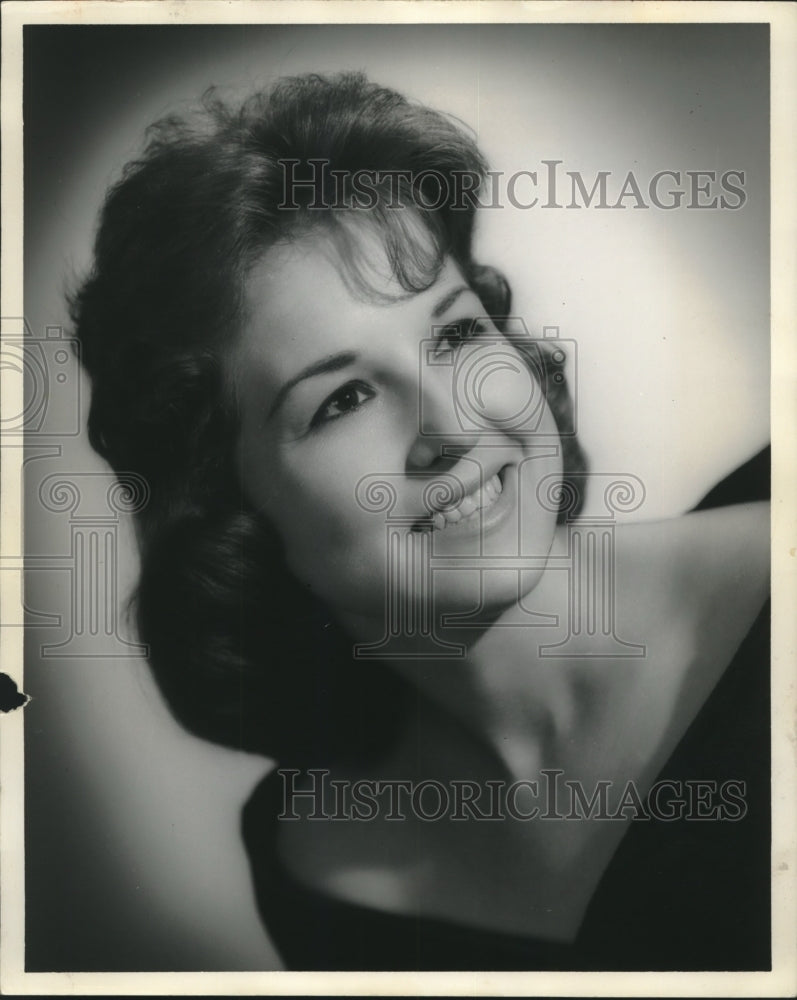 1961 Press Photo Sandra Parrish, of Birmingham, Alabama, Miss Alabama Contest - Historic Images