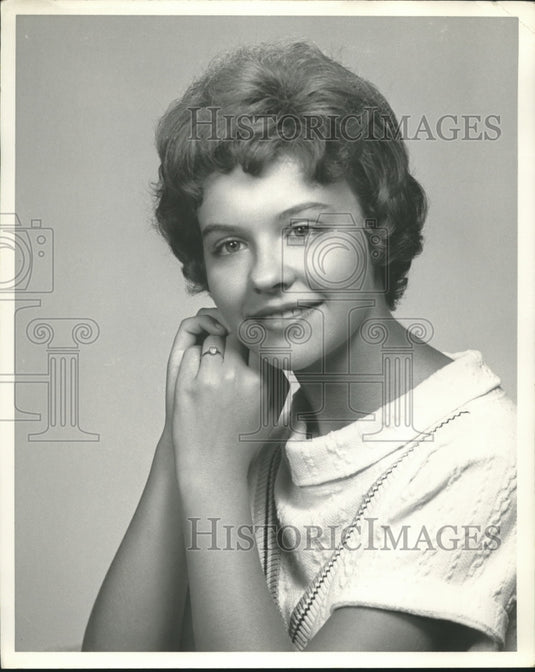 1963 Press Photo Sandra Snow, Junior Miss Alabama Contest - abna42946 - Historic Images