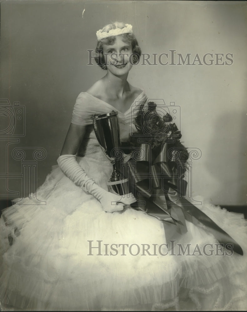 1958 Press Photo Rosalind Reed, Sylacauga, Alabama, Miss Alabama Contest - Historic Images