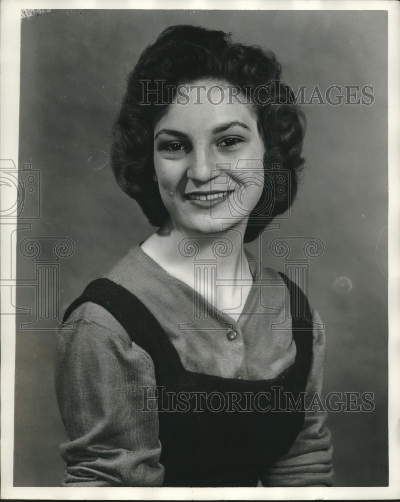 1957 Press Photo Virginia Calafroncesco, Miss Alabama Contest - abna43003 - Historic Images