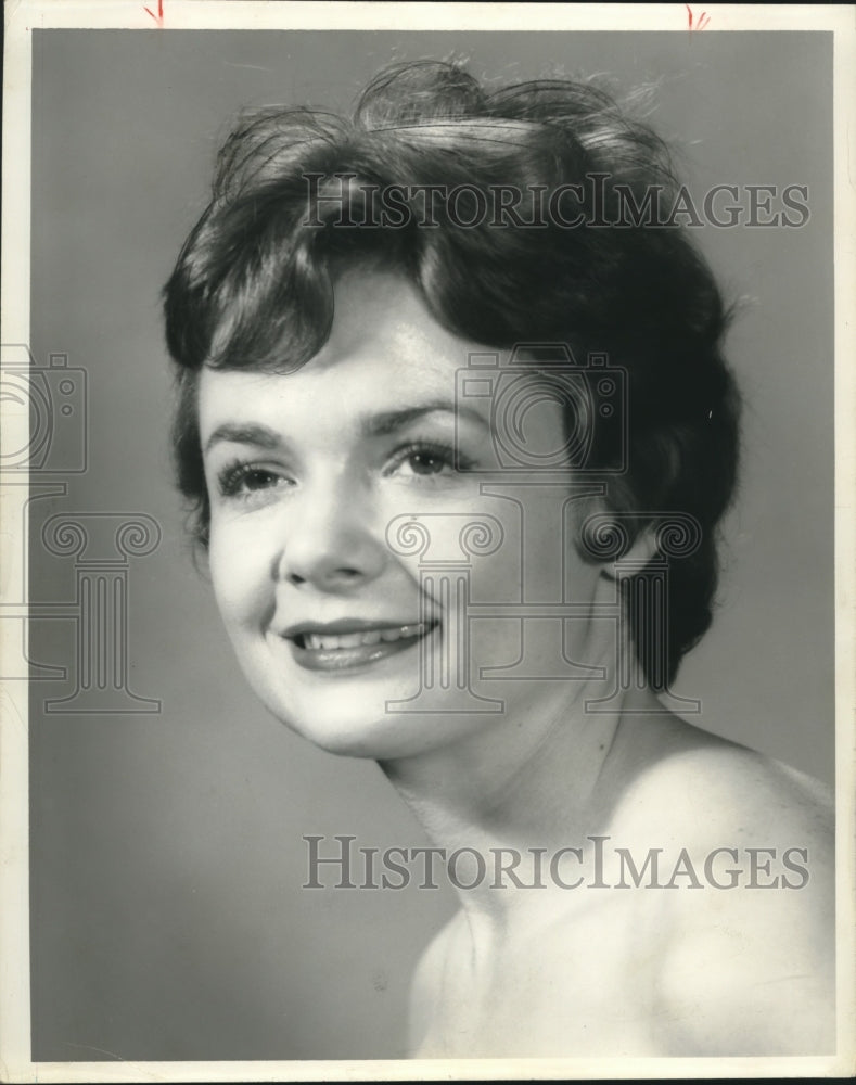 1961 Press Photo Margaret Murfree of Prattsville, Alabama, Junior Miss Alabama - Historic Images