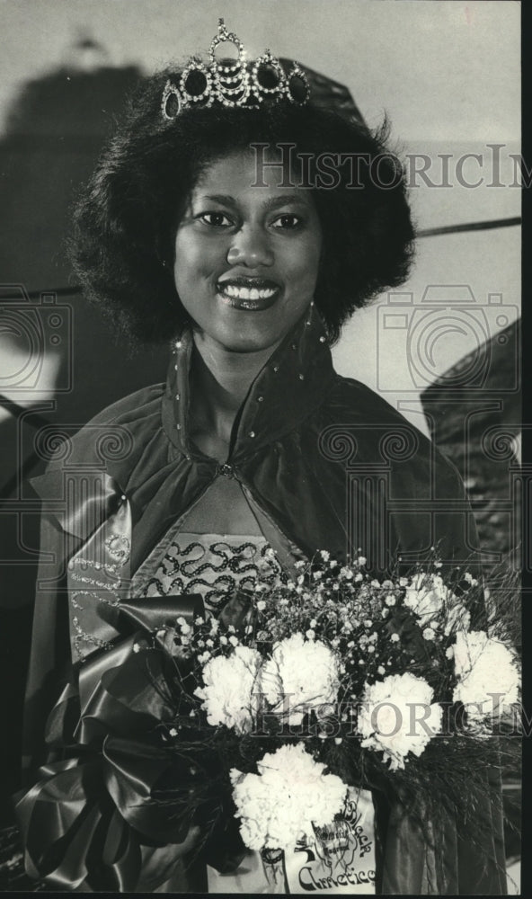 1982 Press Photo Jacqueline Bonner was crowned Miss Black Alabama Pageant - Historic Images