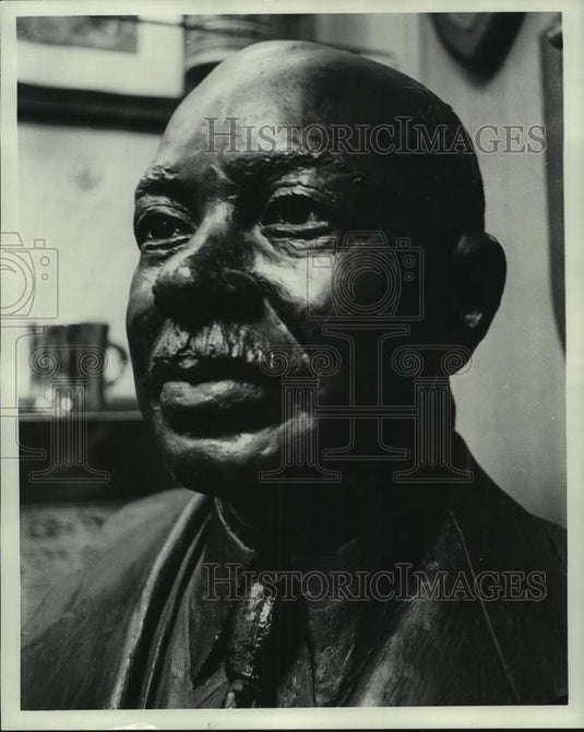 1971, Bust of W.C. Handy, Father of the Blues, in Museum, Florence - Historic Images