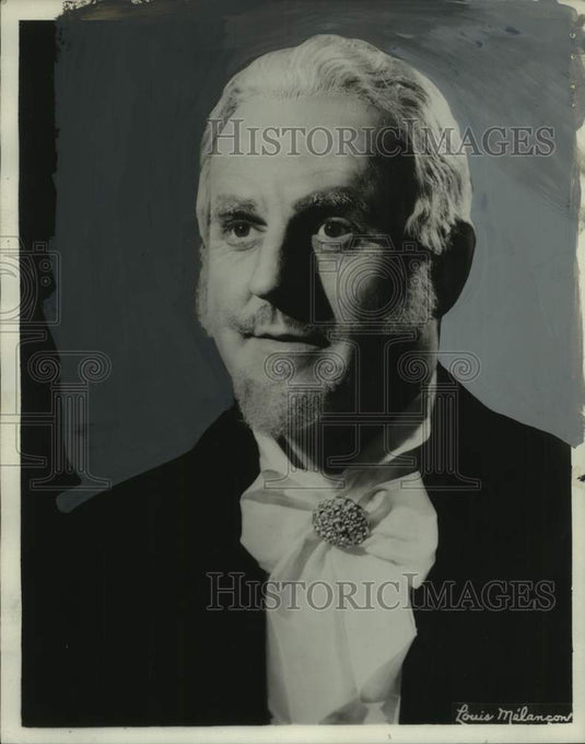 1954, Osie Hawkins, Opera Singer, as Dr. Grenvil in "La Traviata" - Historic Images