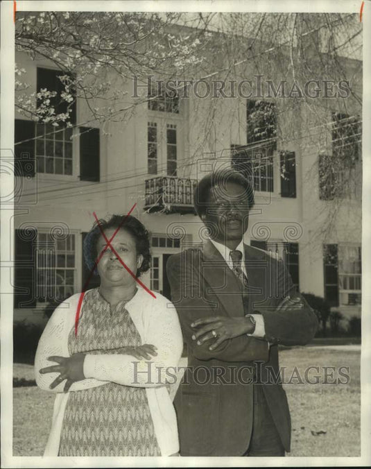 1976, Judge William McKinley Branch, Probate Judge & wife, Alabama - Historic Images