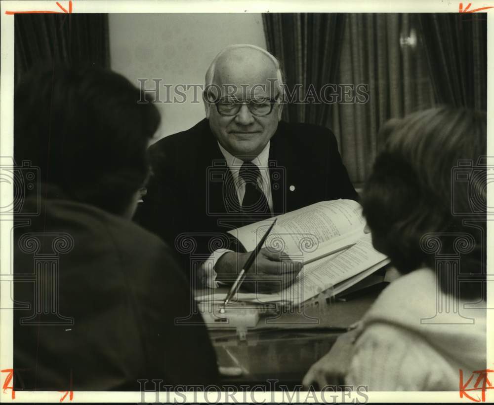 1979 Press Photo Reverend Taylor Bowers at Huffman Baptist Church - abna43459 - Historic Images