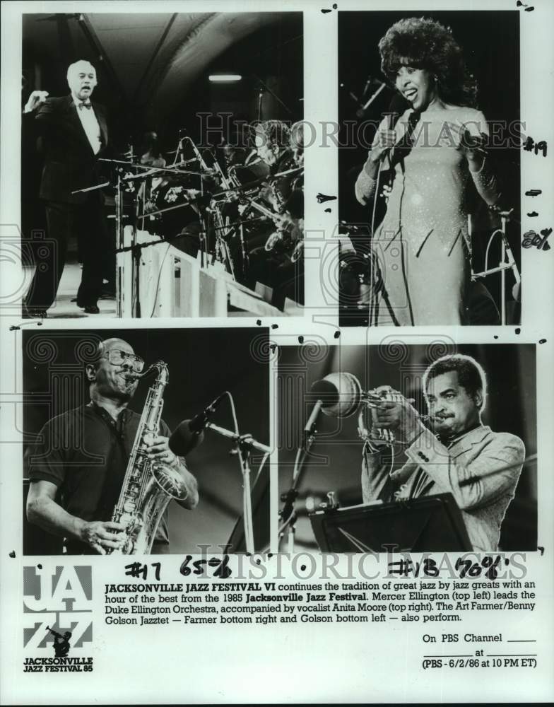 1985 Press Photo Performers in Jacksonville Jazz Festival - abna43632 - Historic Images