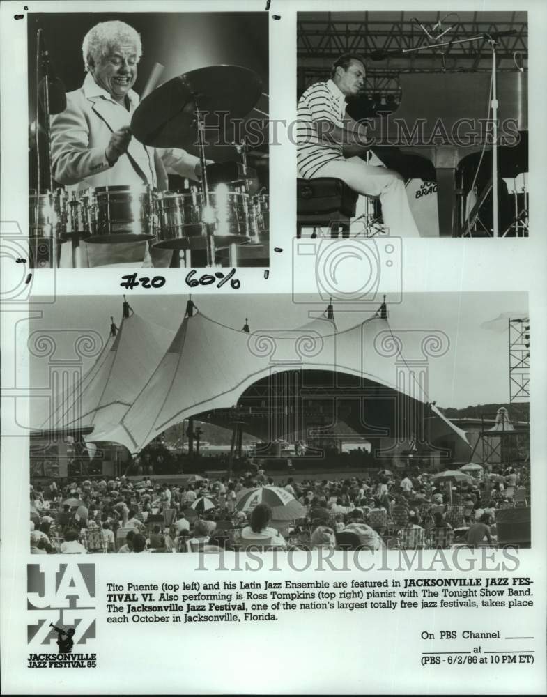 1986 Press Photo Performers at Jacksonville Jazz Festival - abna43633 - Historic Images