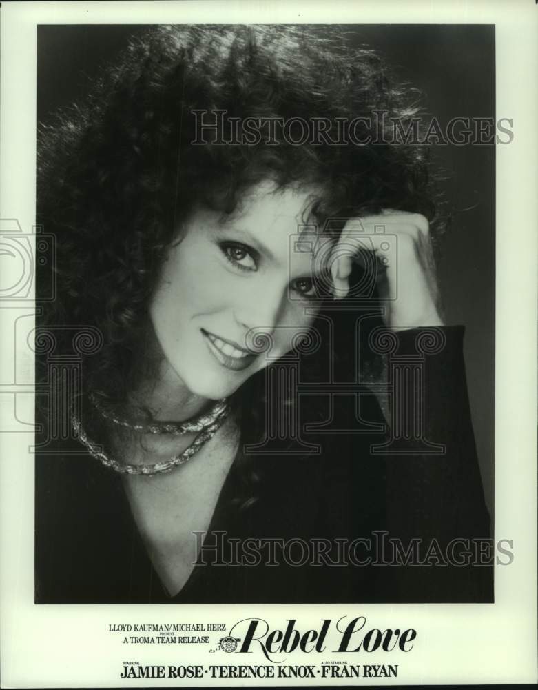 Press Photo Jamie Rose, ABC-TV's "Lady Blue" in "Rebel Love" with Terence Knox - Historic Images