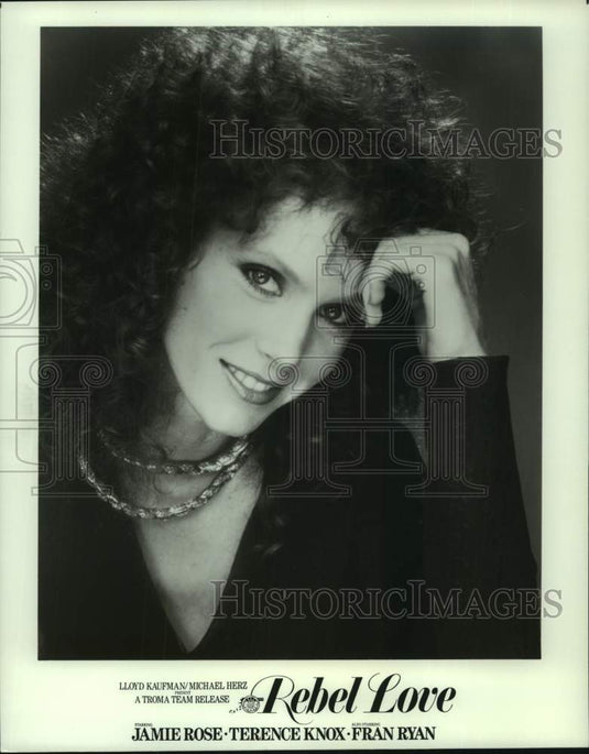 Press Photo Jamie Rose, ABC-TV's "Lady Blue" in "Rebel Love" with Terence Knox - Historic Images