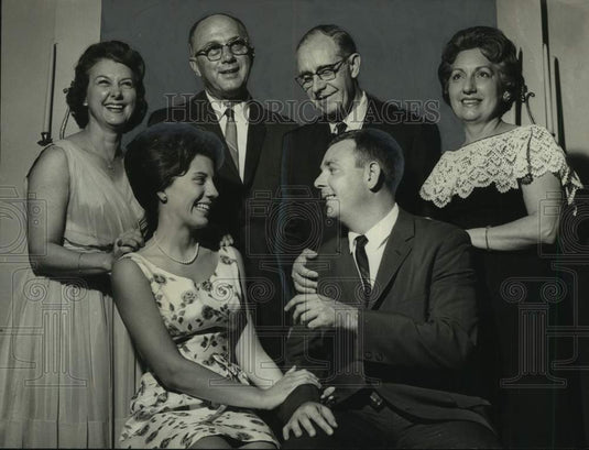 1966, Mayor Albert Boutwell & Wife with Son and Daughter-in-law To-Be - Historic Images